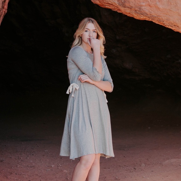 Comfy & Cute Side Tie Midi Dress - Picture 6 of 6